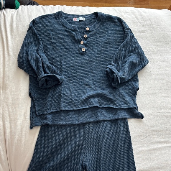 FP Beach Sweaters - Women's Blue Sweater Set